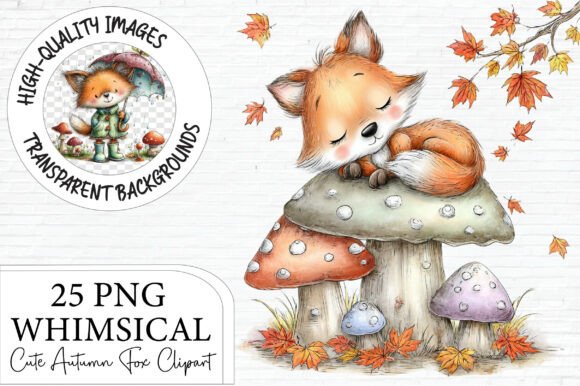 Download Cute Autumn Fox Clipart - Fox Collection