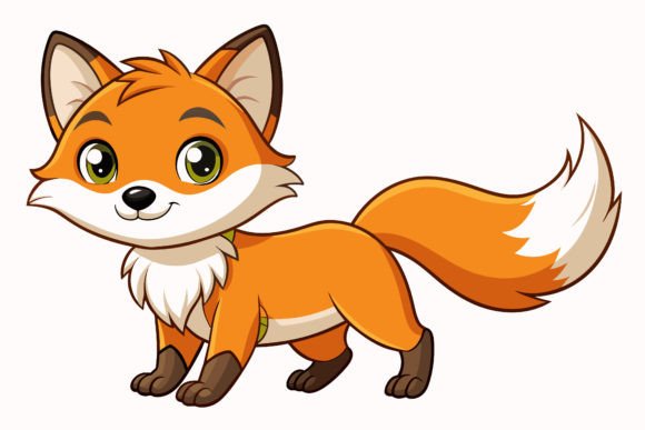 Download Cute-baby-fox Vector Illustration - Fox Collection