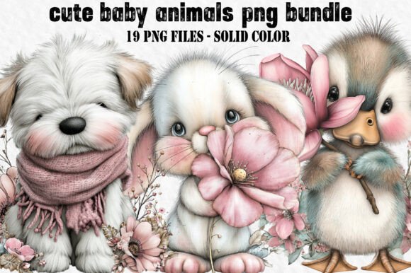 Download Cute Baby Animals Png Bundle - Baby animals png Collection
