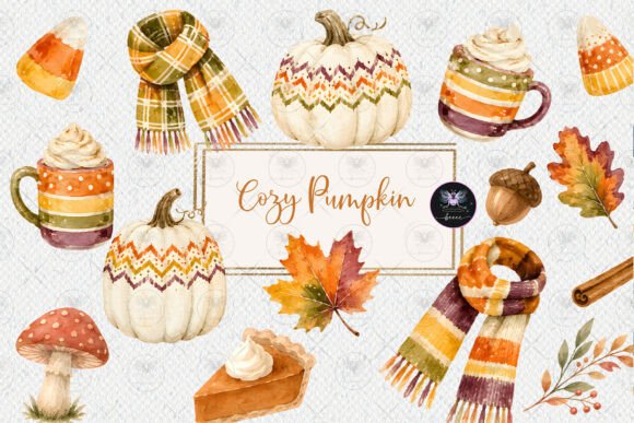 Download Cozy Fall Pumpkin Clipart - Premium Resources