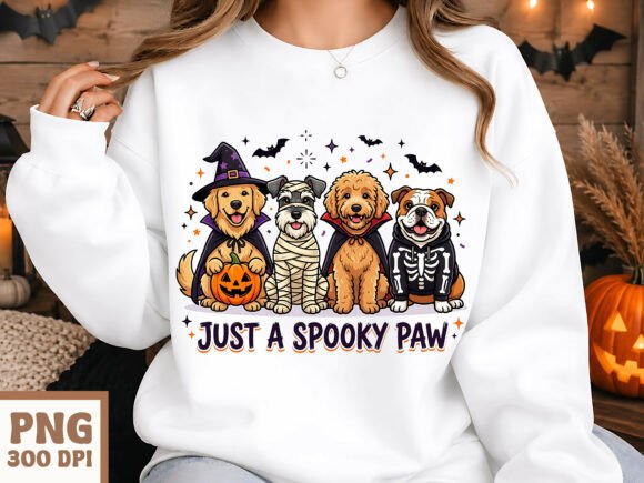 Download Just a Spooky Paw Halloween Dogs PNG - Halloween Collection