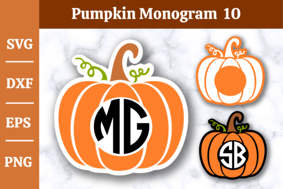 Download Pumpkin Monogram SVG,Fall, Halloween #10 - Halloween Collection