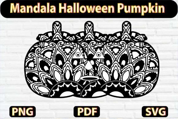 Download Mandala Halloween Pumpkin 1 - Halloween Collection