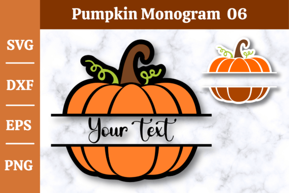 Download Pumpkin Monogram SVG,Fall, Halloween #06 - Halloween Collection