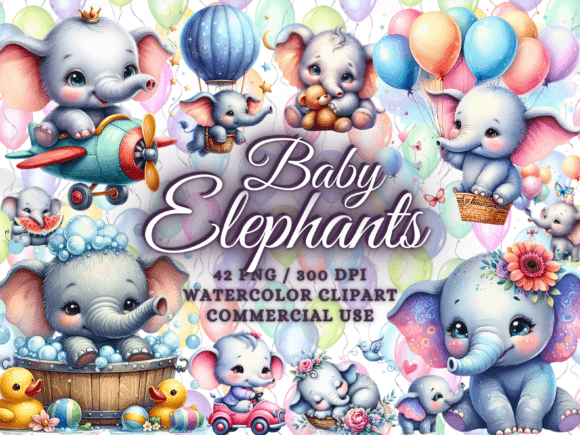 Download Baby Elephants Clipart Baby Animals Png - Baby animals png Collection