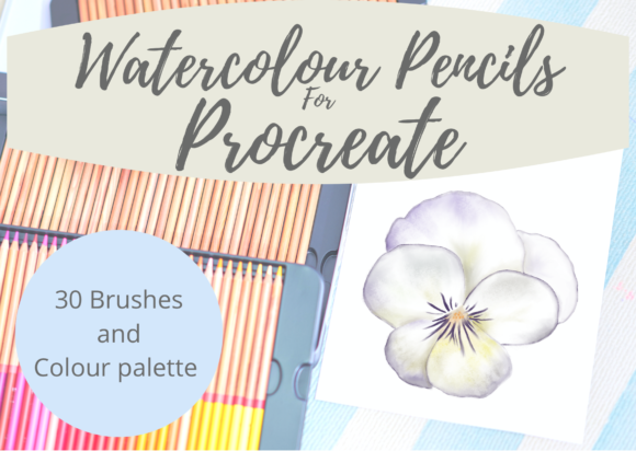 Download Watercolour Pencils Procreate Brushes - Colour Collection