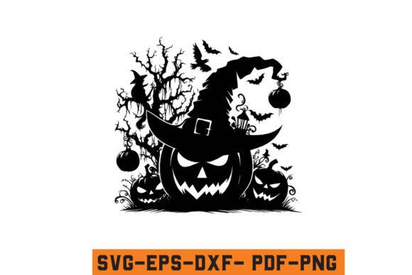 Download Halloween Witch Hat Pumpkin Vector File - Halloween Collection