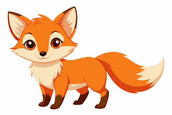 Download Baby Fox Vector Illustration Design - Fox Collection