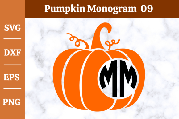 Download Pumpkin Monogram SVG,Fall, Halloween #09 - Halloween Collection
