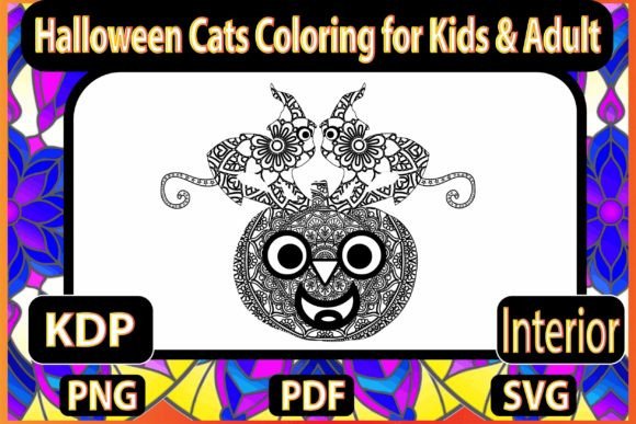 Download Halloween Cats Coloring for Kids &amp; Adult - Halloween Collection